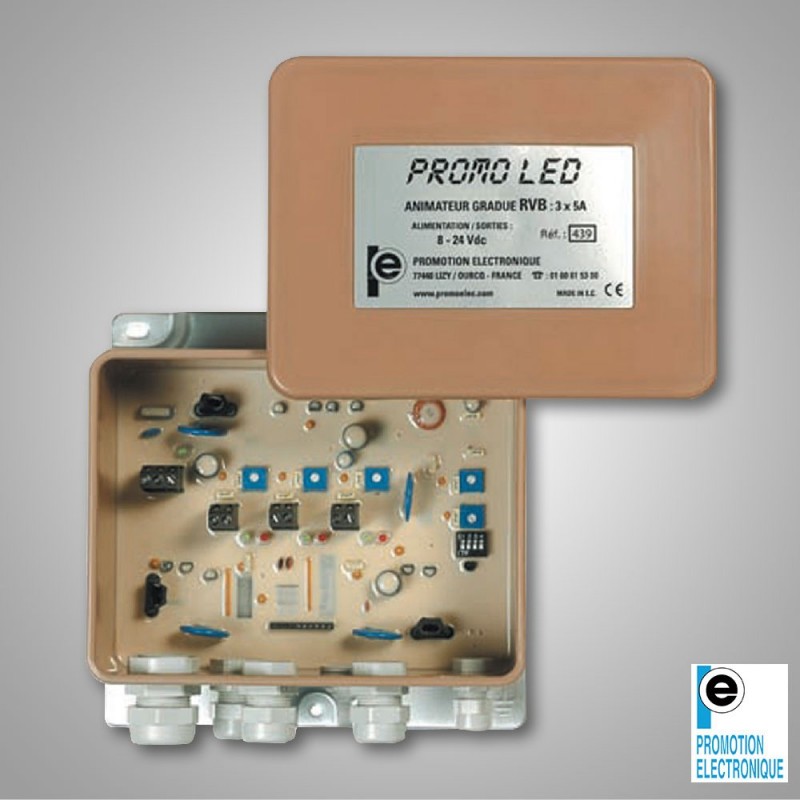 Animateur LED RVB 3 voies (3 x 5A)